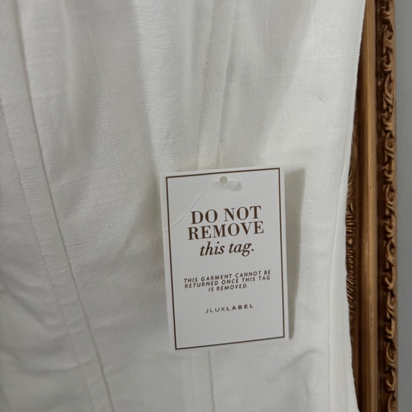 New with tags-  JLUXLABEL Elegant White Strapless Wedding Dress - Picture 4 of 4